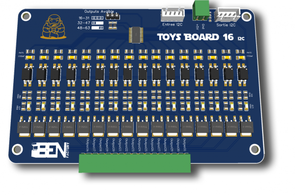 Toys Board 16 I2C